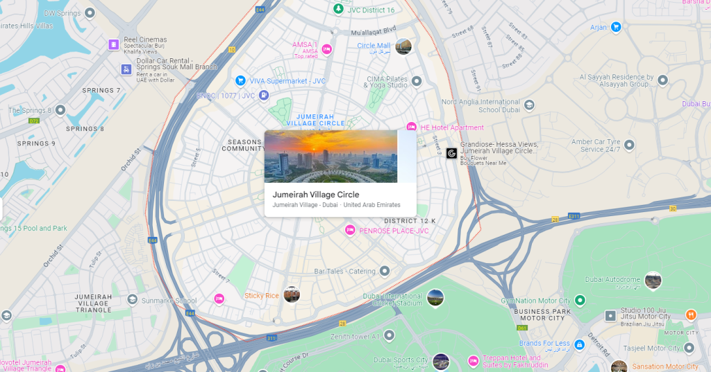 Jumeirah Village Circle Best Area to Invest in Dubai Real Estate