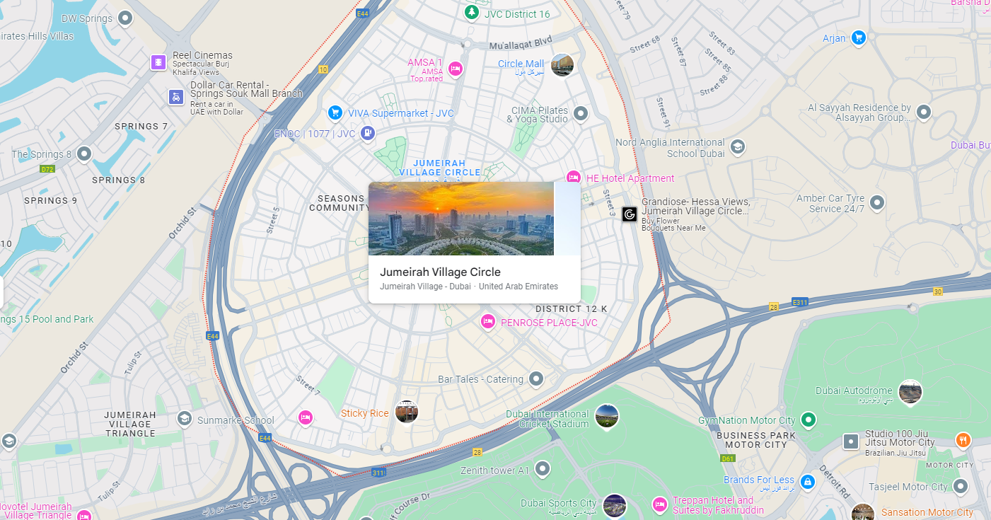 Jumeirah Village Circle Best Area to Invest in Dubai Real Estate