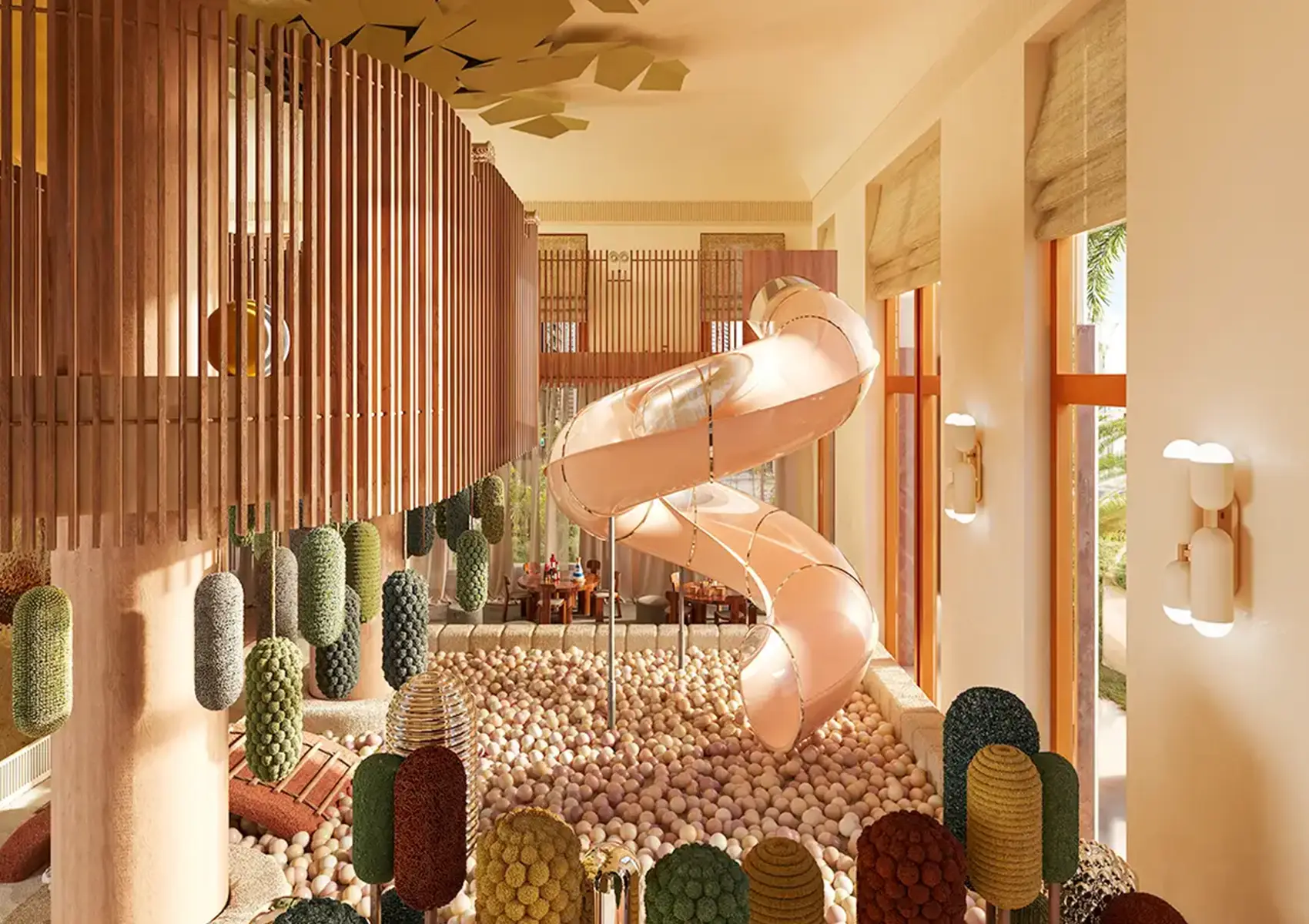 ELIRE indoor kids play area with soft play equipment and bright, safe design