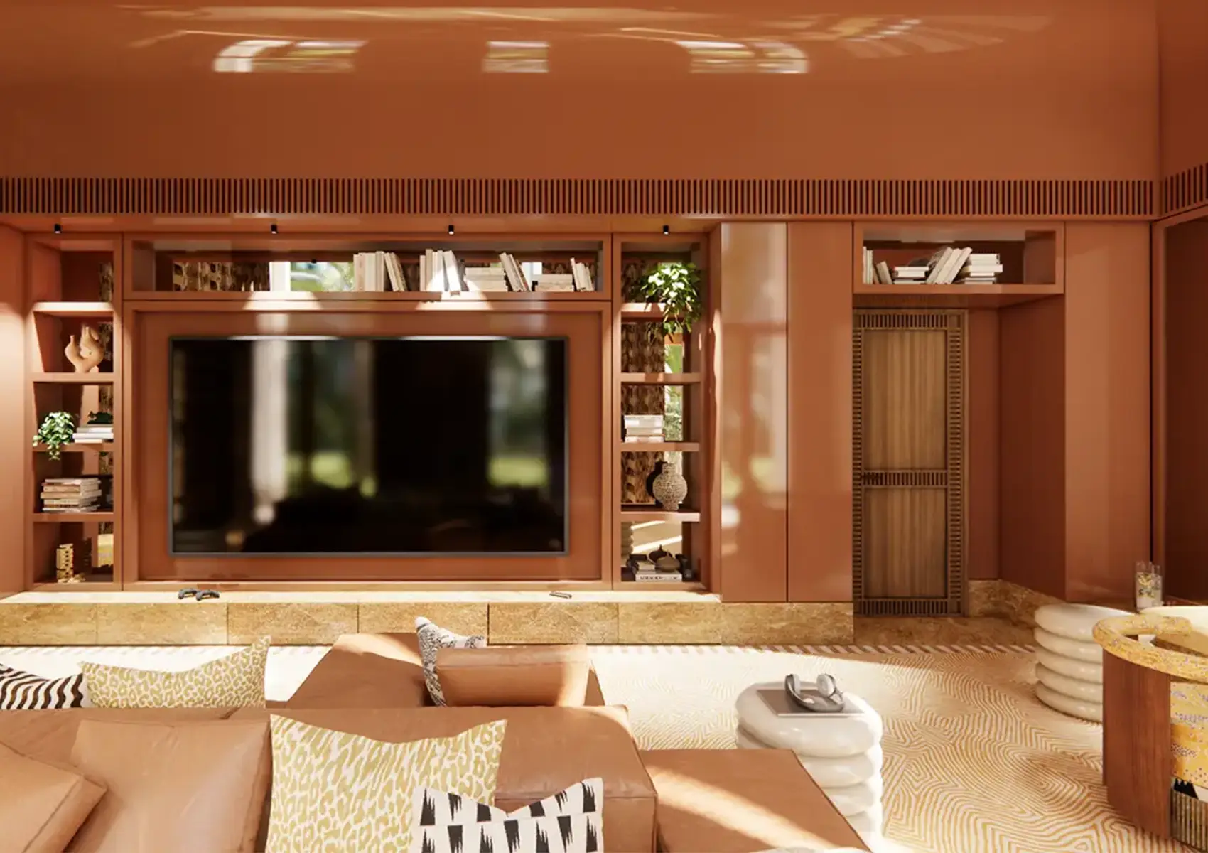 ELIRE teenage zone with lounge seating, games and relaxed ambiance