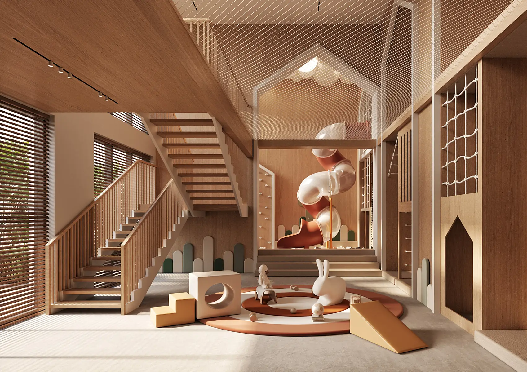 Arisha Terraces communal courtyard framed by building façades